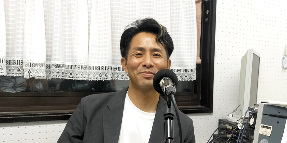 社長とランチタイム収録風景