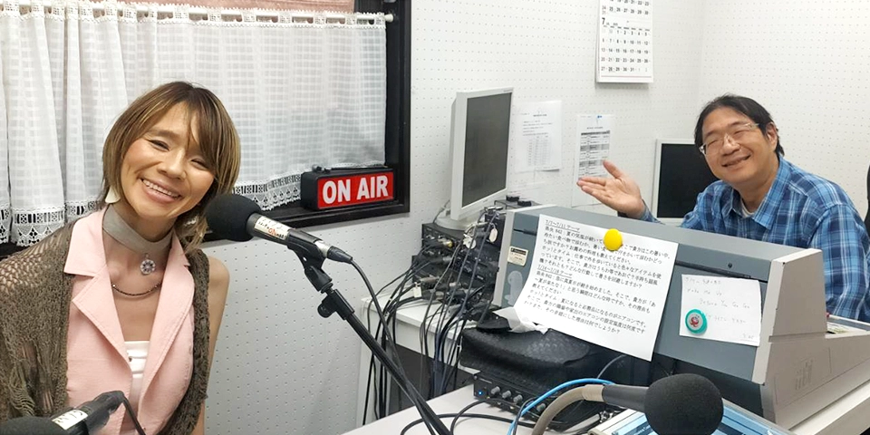 社長とランチタイム収録風景