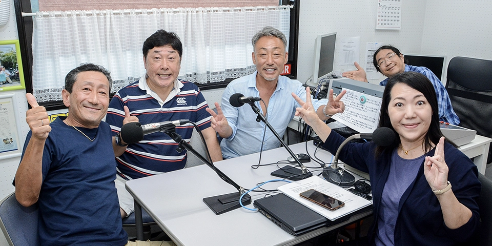 社長とランチタイム収録風景