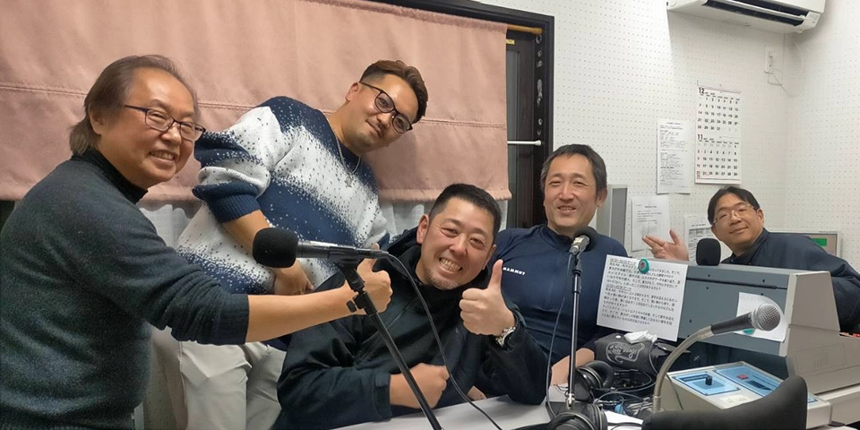 社長とランチタイム収録風景